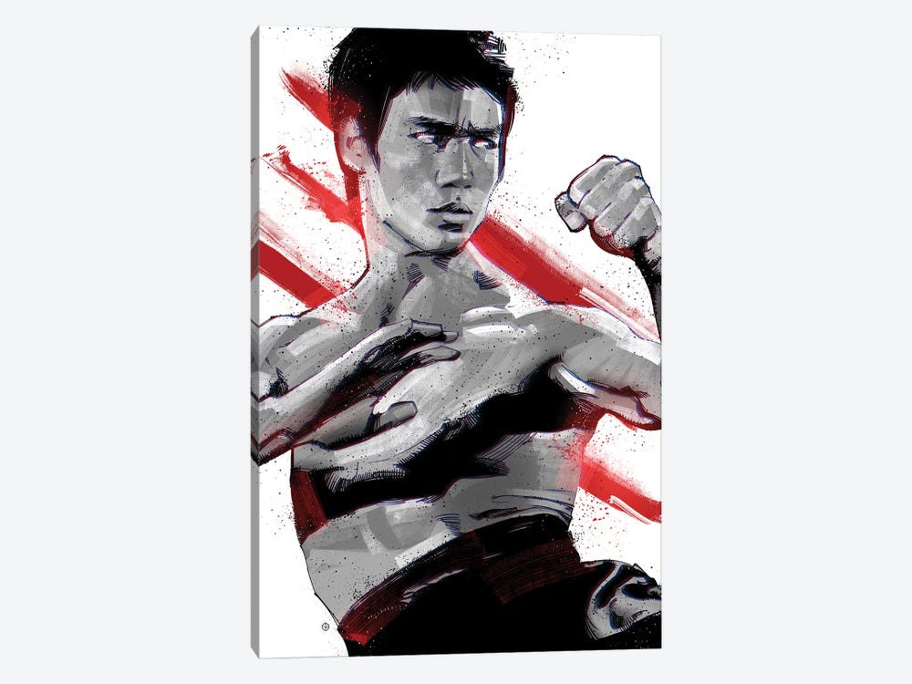 Bruce Lee Ready by Nikita Abakumov 1-piece Canvas Art
