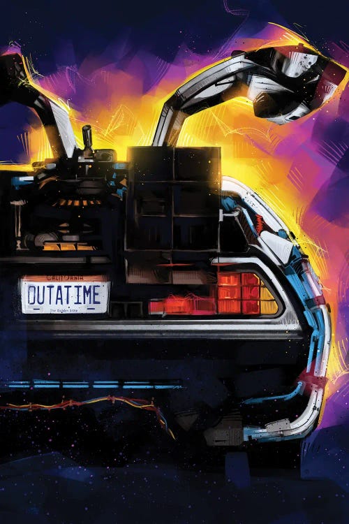 Delorean by Nikita Abakumov wall art