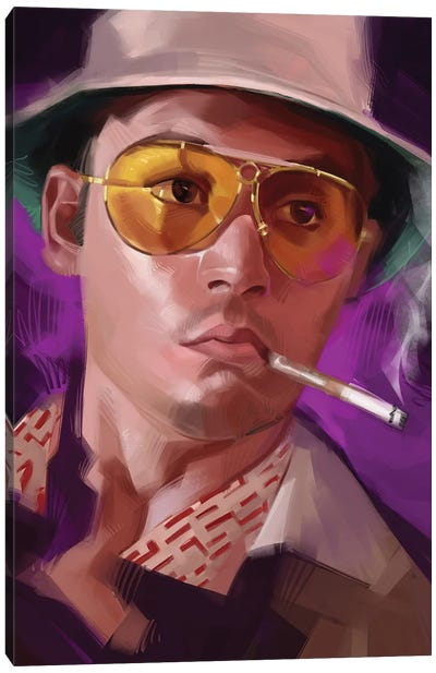 Fear And Loathing Las Vegas Canvas Art Print - Biographical Movie Art