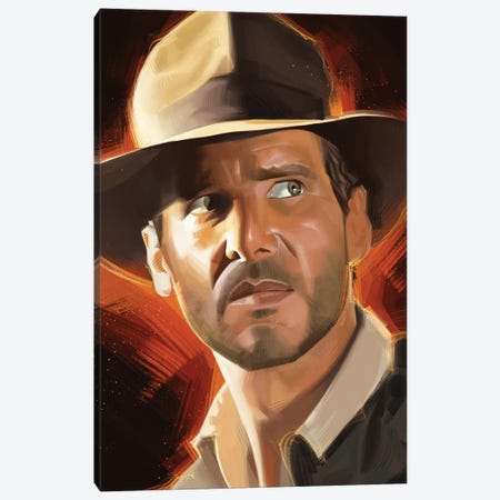 Indiana Jones Canvas Print #AKM163} by Nikita Abakumov Canvas Print