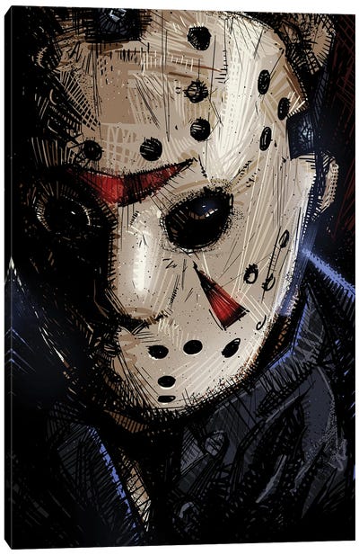 Jason Voorhees I Canvas Art Print - Friday The 13th