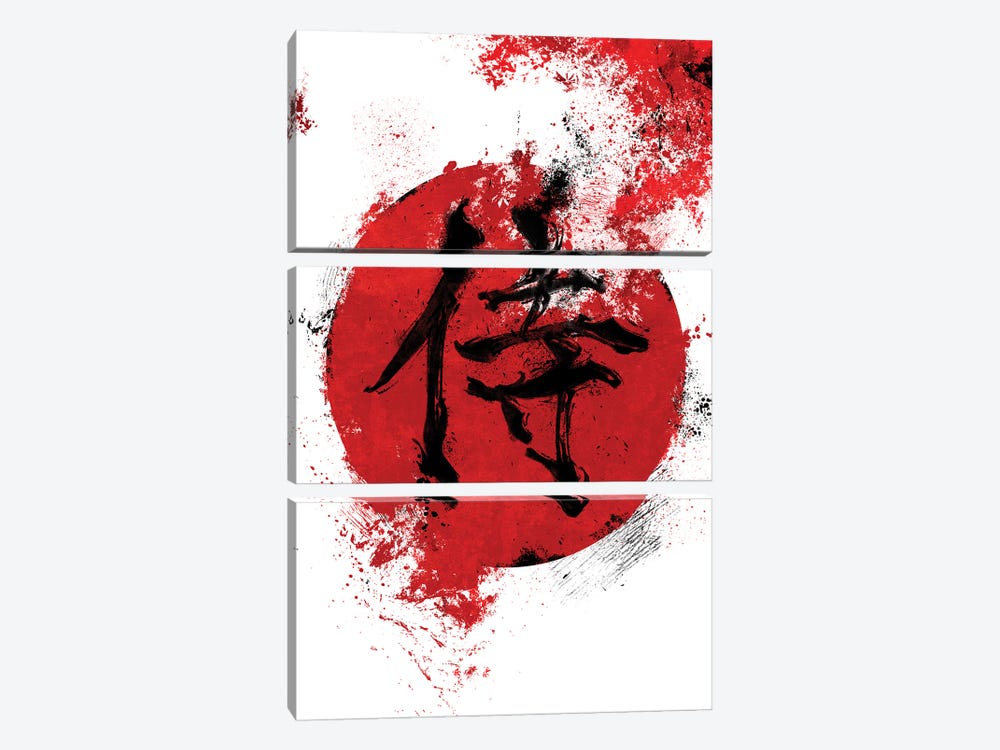 Samurai Kanji by Nikita Abakumov 3-piece Art Print
