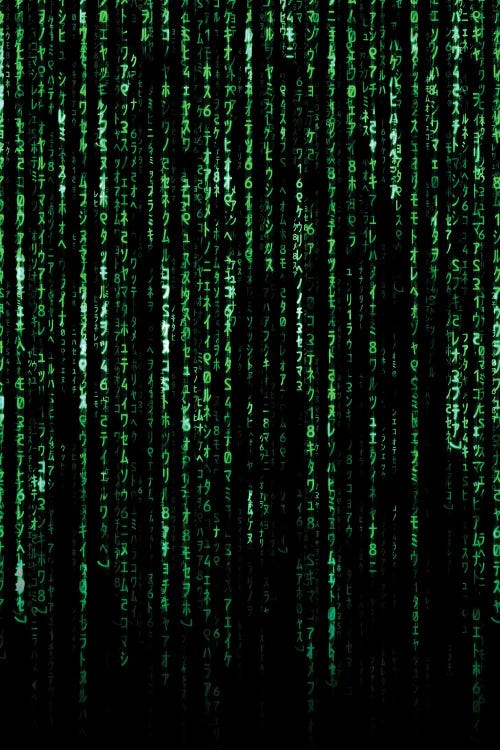 Matrix Code by Nikita Abakumov wall art