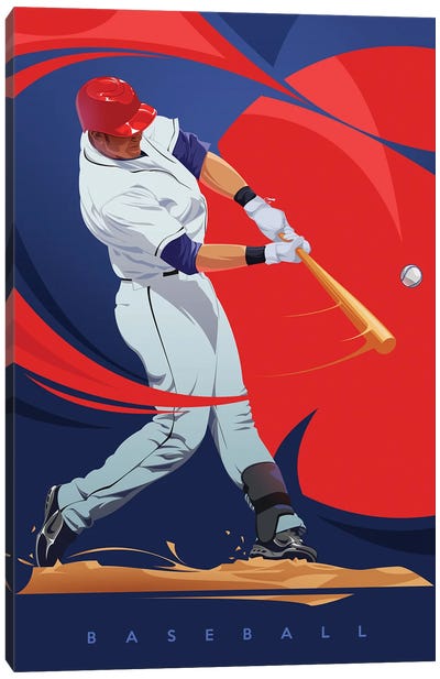 Baseball Canvas Art Print - Baseball Art