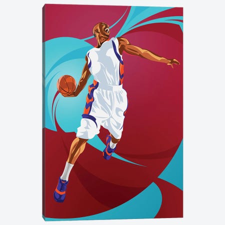 Basketball Canvas Print #AKM201} by Nikita Abakumov Canvas Artwork