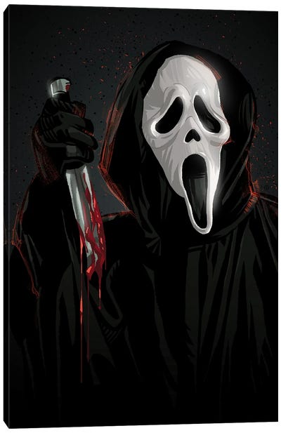 Scream Canvas Art Print - Horror Movie Art