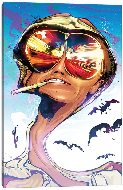 Fear And Loathing Canvas Art Print - Biographical Movie Art
