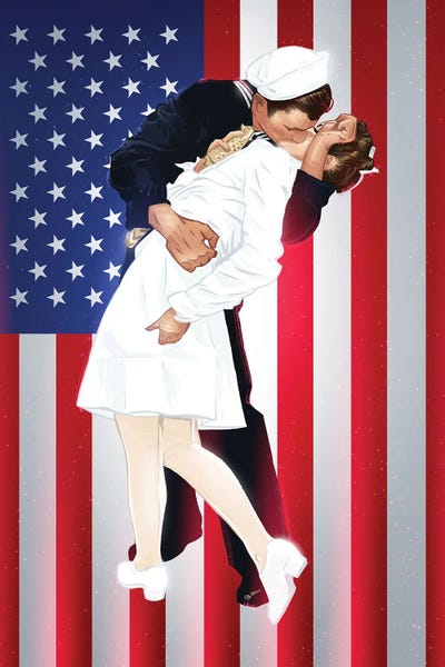 American Décor: VJ Day Kiss by Nikita Abakumov