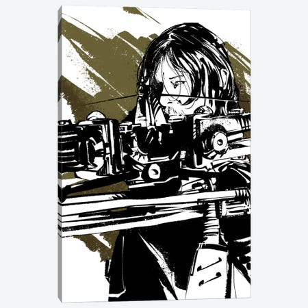 The Walking Dead Daryl Canvas Print #AKM245} by Nikita Abakumov Canvas Print