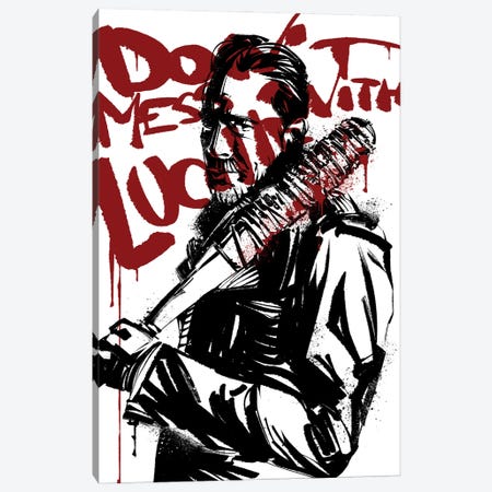 The Walking Dead Negan Canvas Print #AKM246} by Nikita Abakumov Canvas Print