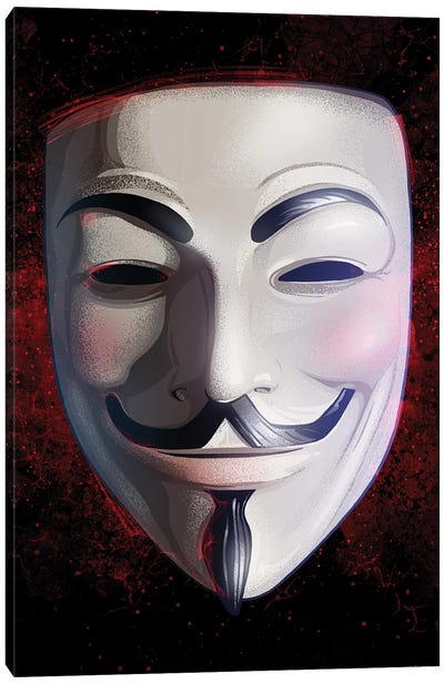 Anonymous Vendetta Canvas Art Print - Thriller Movie Art