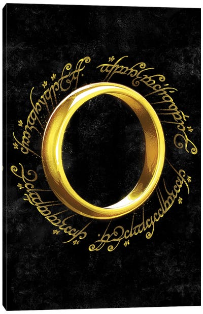 The One Ring Canvas Art Print - Fantasy Movie Art
