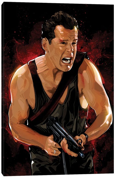 Die Hard I Canvas Art Print - Bruce Willis