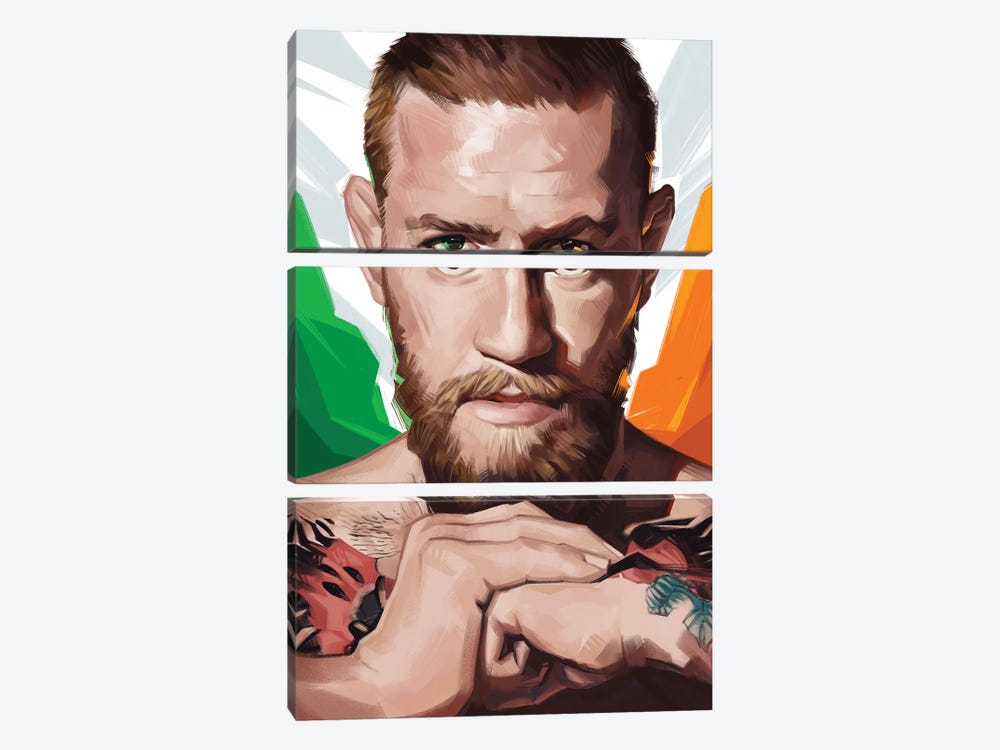 Conor McGregor by Nikita Abakumov 3-piece Canvas Print