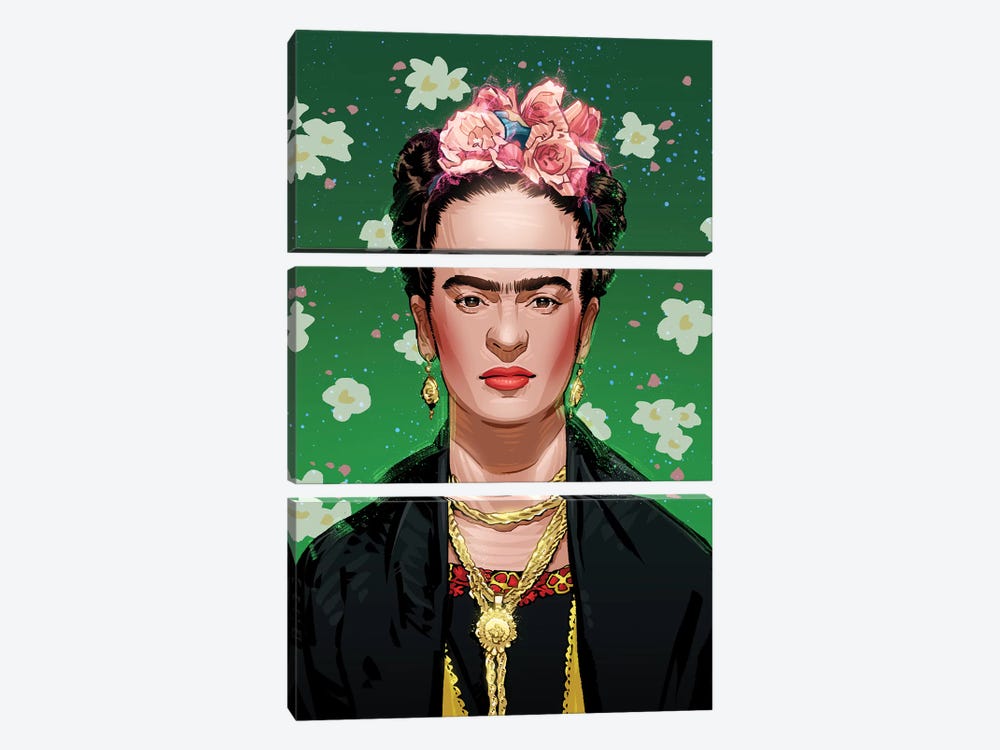 Frida Kahlo by Nikita Abakumov 3-piece Art Print
