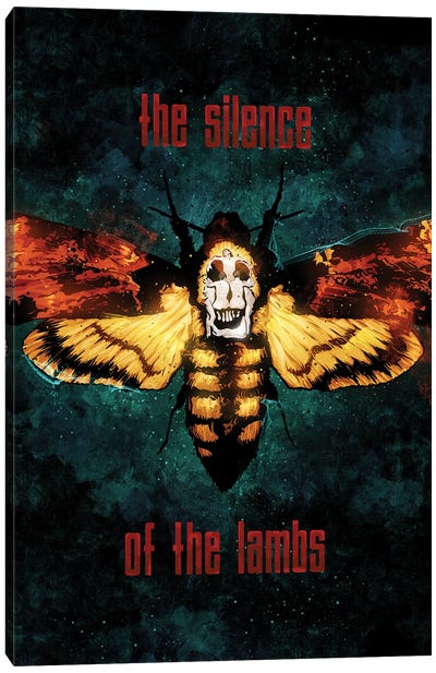 The Silence Of The Lambs Canvas Art Print - Horror Movie Art