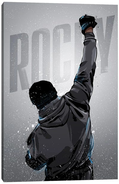 Rocky Win Canvas Art Print - Sports Film Art
