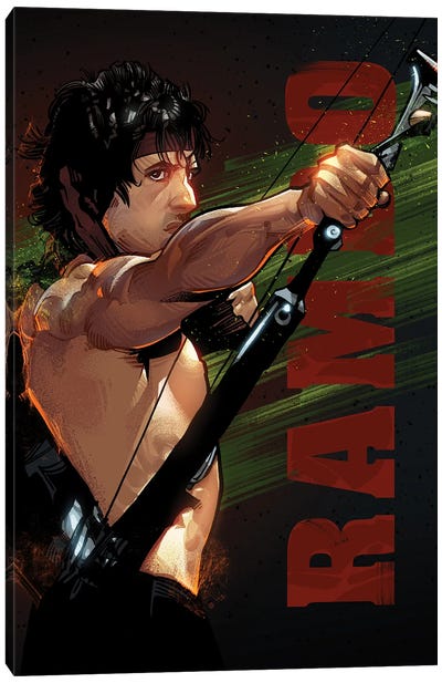 Rambo Canvas Art Print - John Rambo