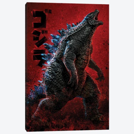 Godzilla Canvas Print #AKM273} by Nikita Abakumov Canvas Print