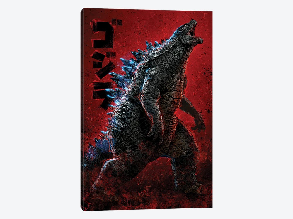 Godzilla by Nikita Abakumov 1-piece Canvas Wall Art