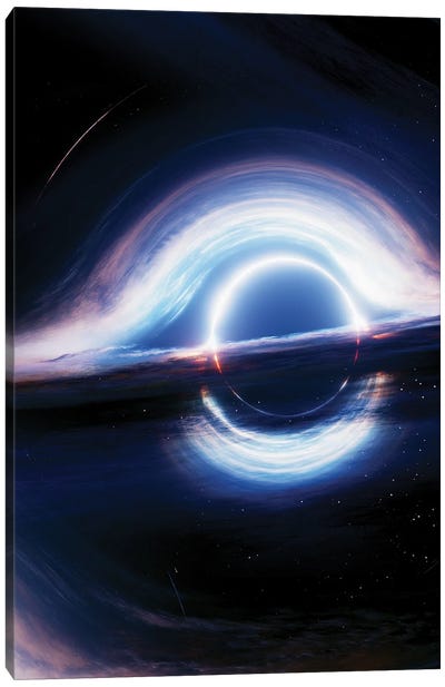 Interstellar Event Horizon Canvas Art Print - Nikita Abakumov