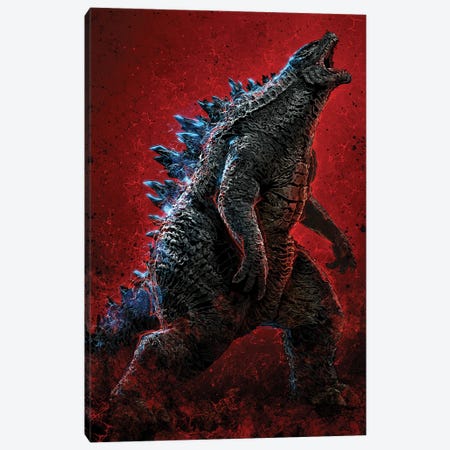 Godzilla Canvas Print #AKM278} by Nikita Abakumov Canvas Print