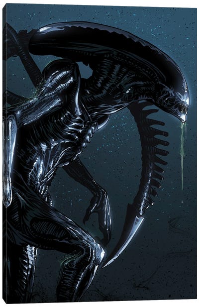 Xenomorph Alien Canvas Art Print - Science Fiction Movie Art