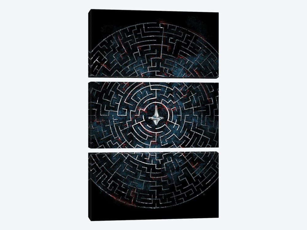 Inception Maze by Nikita Abakumov 3-piece Art Print