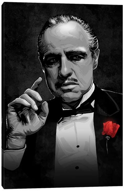 The Godfather Canvas Art Print - Crime & Gangster Movie Art