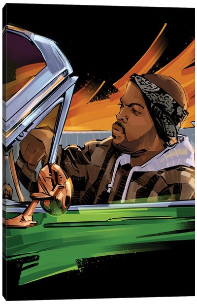 Ice Cube III Canvas Art Print - Male Portrait Art