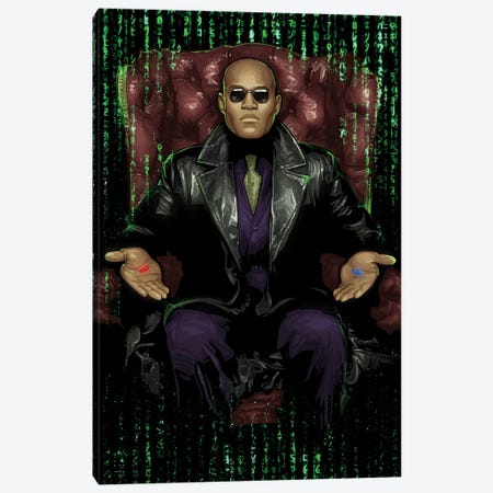 The Matrix Chair Canvas Print #AKM333} by Nikita Abakumov Canvas Art