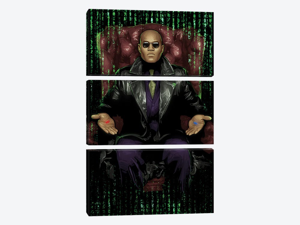 The Matrix Chair by Nikita Abakumov 3-piece Art Print