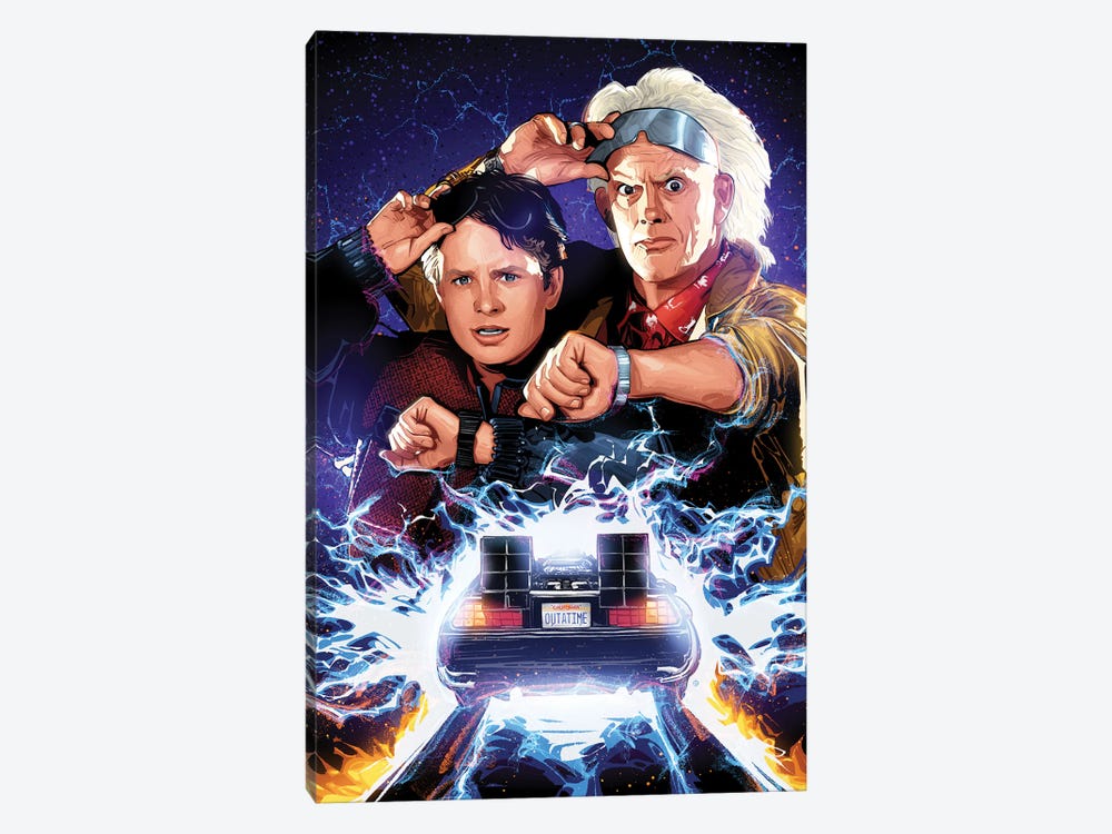 Marty And Doc 1-piece Canvas Artwork