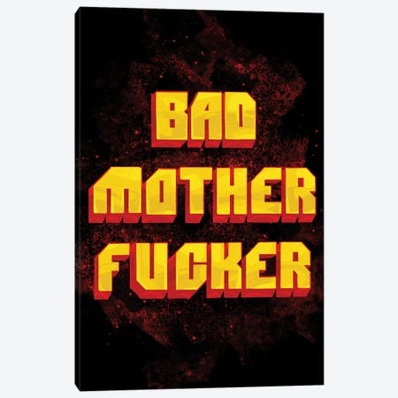 Bad Mother Pulp Fiction Canvas Print #AKM345} by Nikita Abakumov Canvas Art