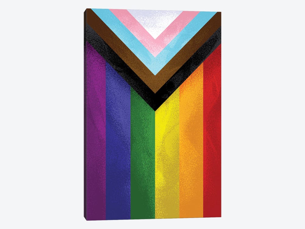 Modern Pride Flag by Nikita Abakumov 1-piece Canvas Art Print