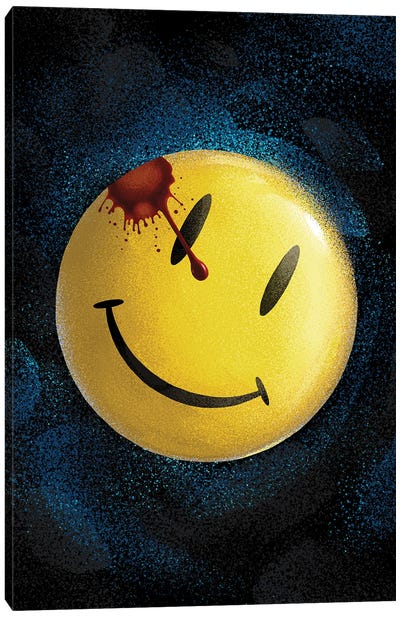 Watchmen Comedian Canvas Art Print - Nikita Abakumov
