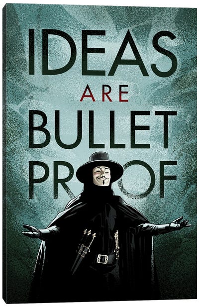 Ideas Vendetta Canvas Art Print - Thriller Movie Art