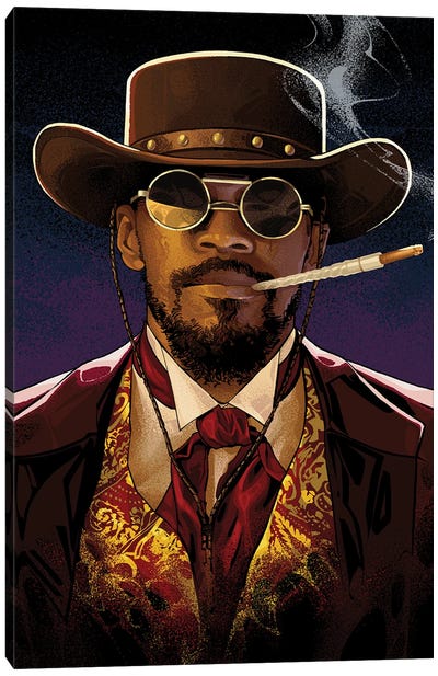 Django Unchained Jamie Canvas Art Print - Jamie Foxx