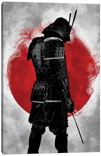 Samurai Bushido Canvas Art Print - Nikita Abakumov