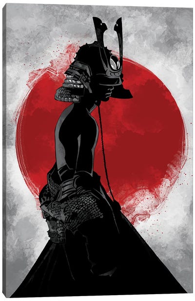 Samurai Girl Bushido Canvas Art Print - Samurai Art