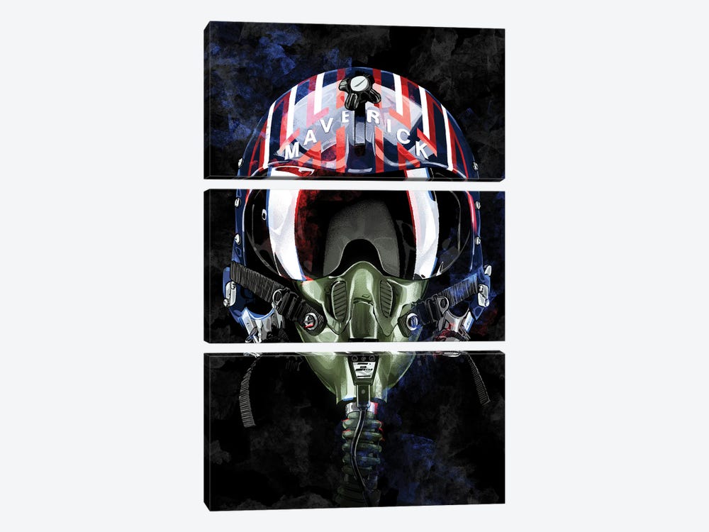 Top Gun Maverick by Nikita Abakumov 3-piece Canvas Art Print