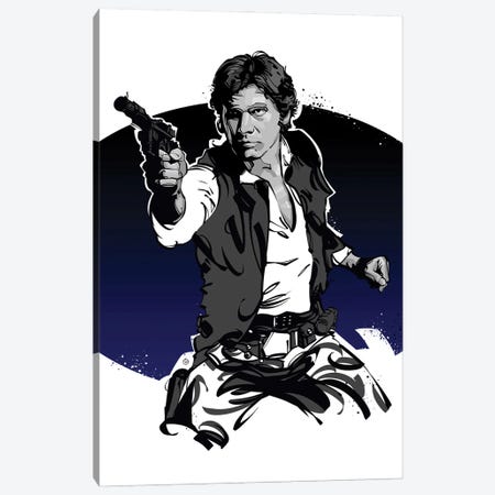 Han Solo Canvas Print #AKM410} by Nikita Abakumov Canvas Art Print