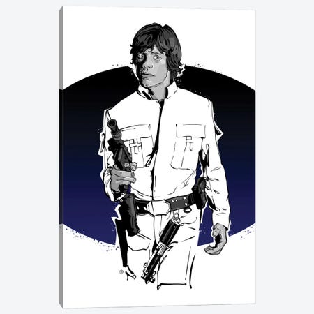 Luke Skywalker Canvas Print #AKM412} by Nikita Abakumov Canvas Art Print