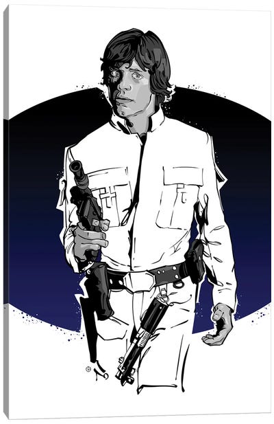 Luke Skywalker Canvas Art Print - Nikita Abakumov