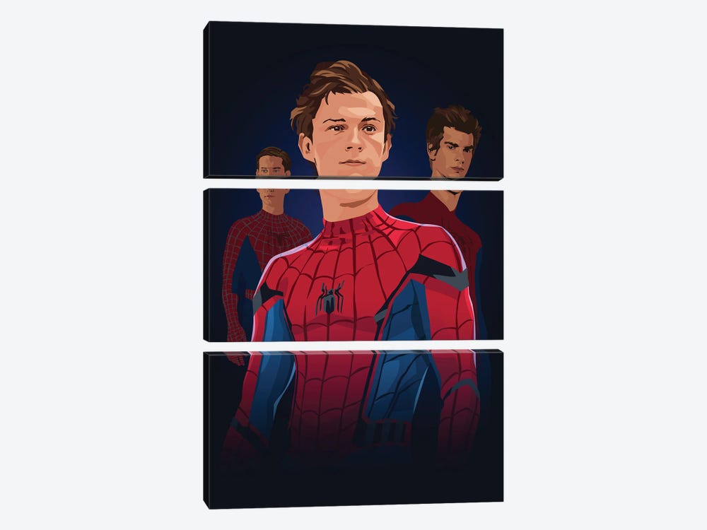 Super Spider Bros by Nikita Abakumov 3-piece Art Print