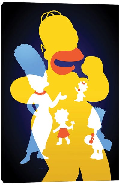 The Simpsons Canvas Art Print - The Simpsons