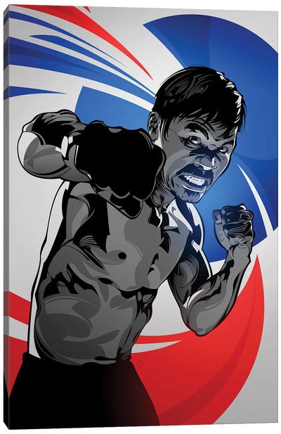 Manny Pacquiao Canvas Art Print - Boxing Art