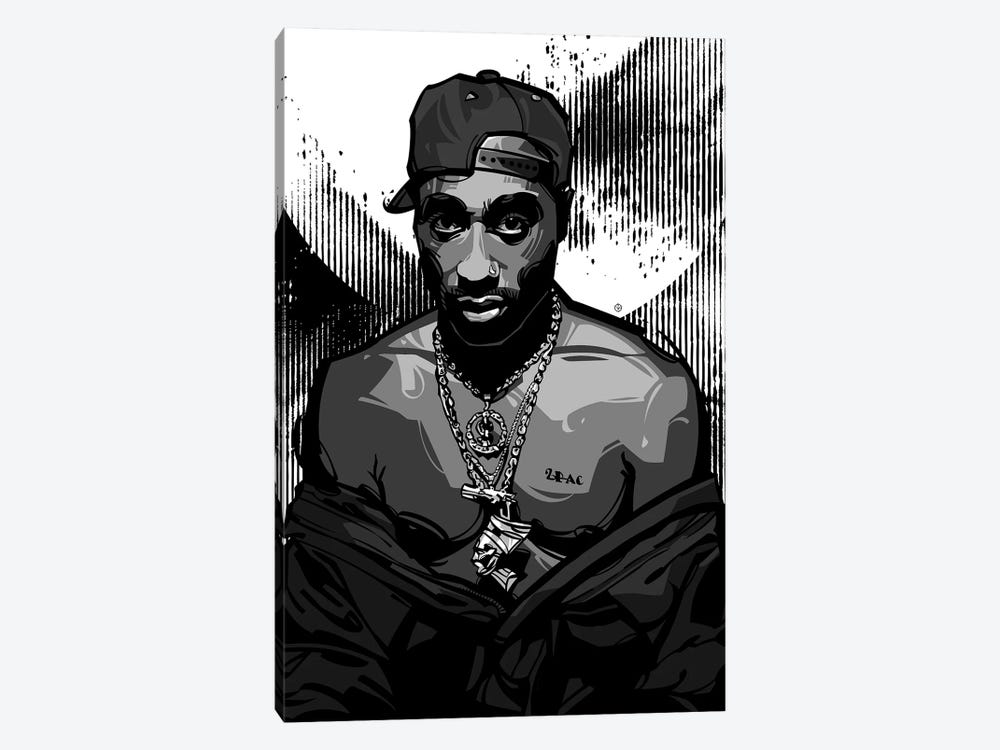 Tupac II by Nikita Abakumov 1-piece Canvas Art
