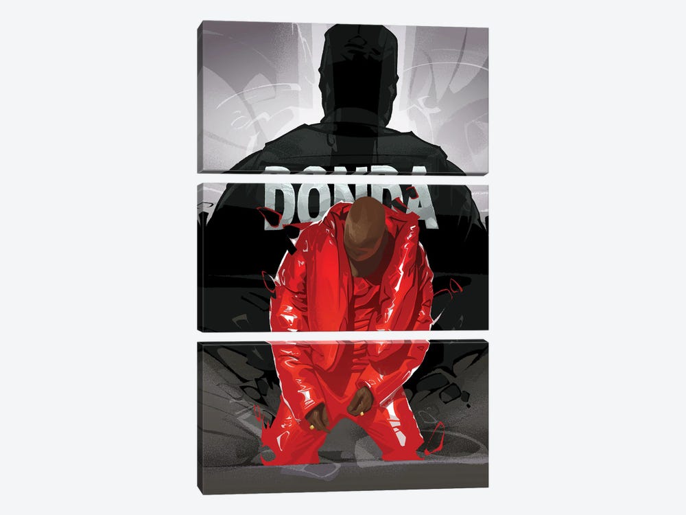 Kanye West Donda by Nikita Abakumov 3-piece Canvas Artwork