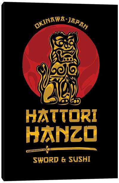 Hattori Hanzo Kill Bill Canvas Art Print - Action & Adventure Movie Art